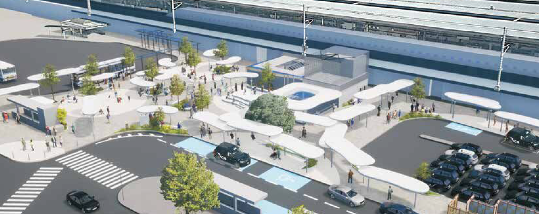 名古屋駅西側駅前広場デザイン計画が発表。2023年度以降工事開始予定